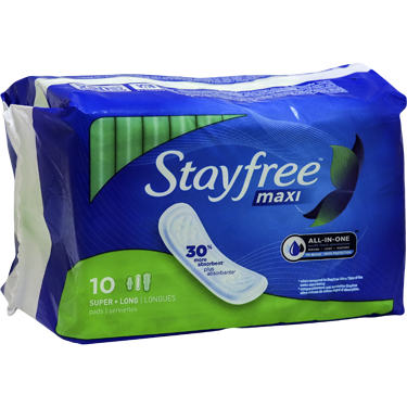 Stayfree Maxi Pads Super Long Wingless