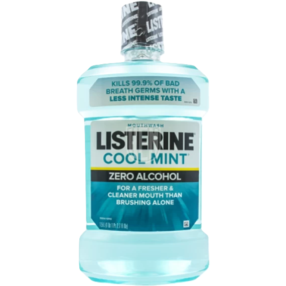 Listerine Mouthwash Cool Mint Zero Alcohol