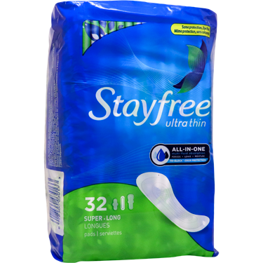 Stayfree Ultra Thin Pads Super Long Wingless