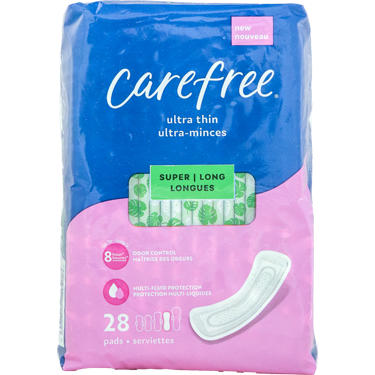 Carefree Ultra Thin Pads Super Long Wingless