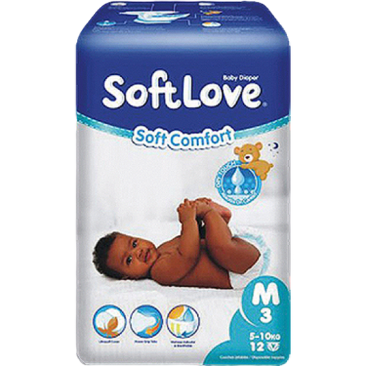 Softlove Diaper Soft Comfort Medium 3 5-10kg