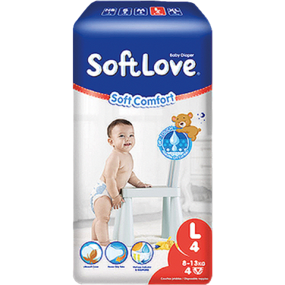 Softlove Diaper Soft Comfort Large 4 8-13kg