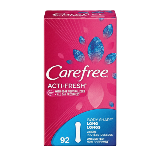 Carefree Liners Body Shape Long Unscented